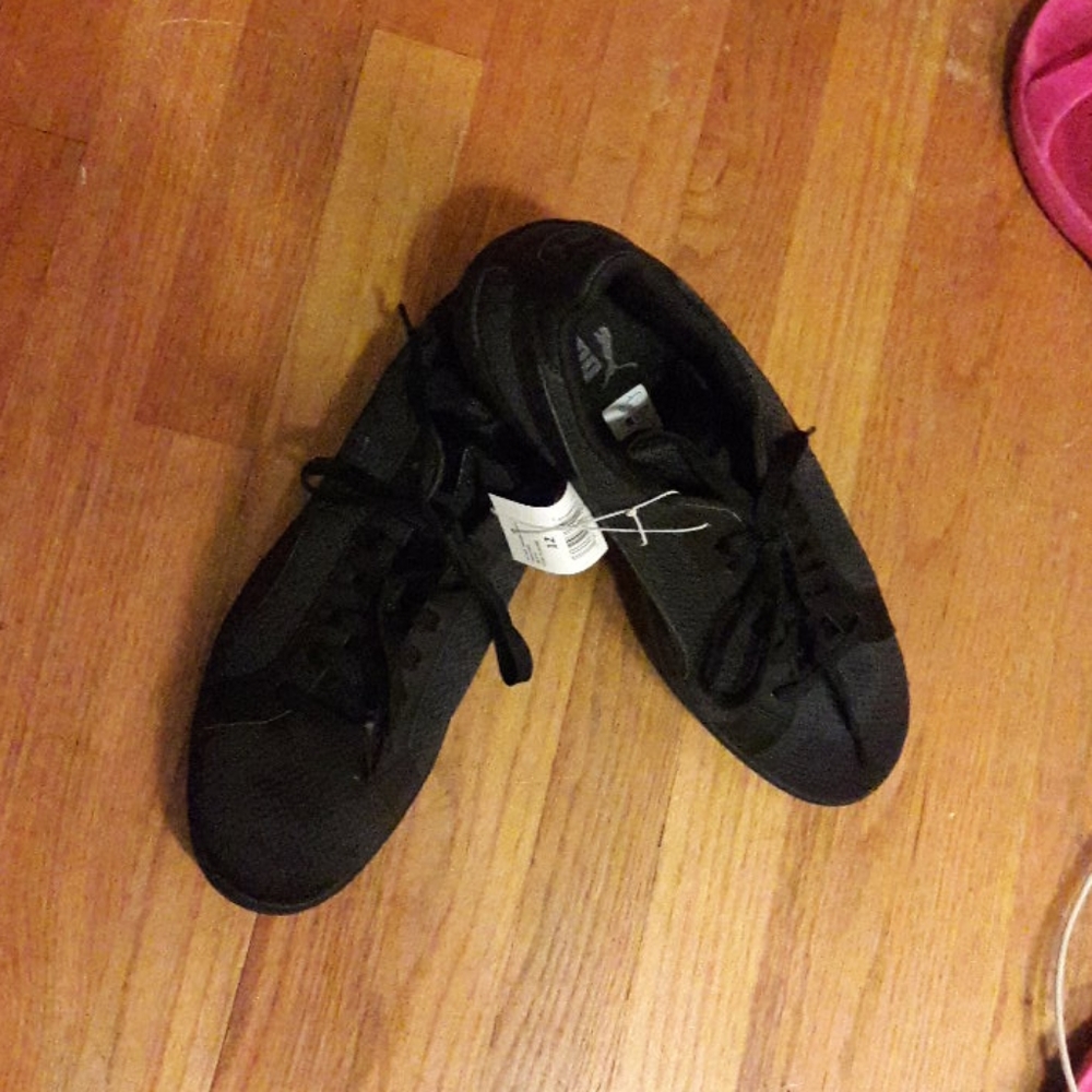 Puma smash knit C black mens gym shoes 12